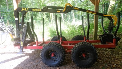 JMS900 Forestry trailer & crane (sold)