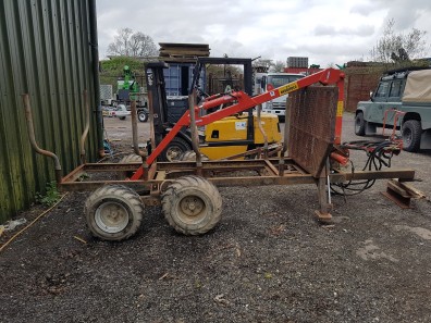 JMS1005-3.8 Forestry trailer & crane (sold)