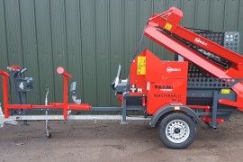 Farmi WP36 Firewood processor, braked road tow.