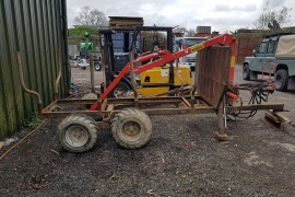 JMS1005-3.8 Forestry trailer & crane